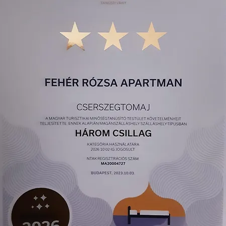 Apartmán Feher Rozsa Cserszegtomaj